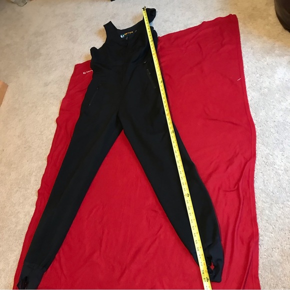 Eddie Bauer Ebtek Women’s Black Overall Winter Ski Pants Tall Size - Picture 7 of 12